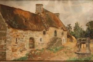 Cour De Ferme Au Puits