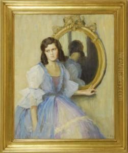 Portrait Of A Young Woman by Emma Benedikta Siboni