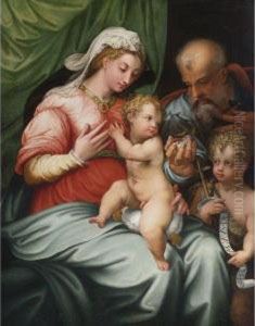 Madonna And Child With The Infant St. John The Baptist
