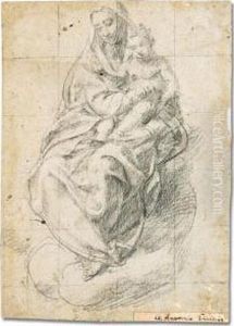 The Virgin And Child by Girolamo Sicciolante Da Sermoneta