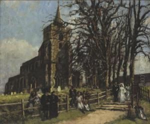 A Wedding At Stebbing by Bernard Sickert