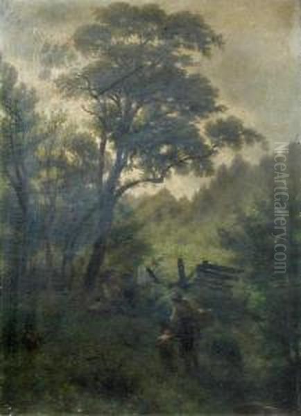 Mother And Child In A Landscape - view 1