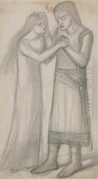Study For 'jephthah's Daughter' - view 1