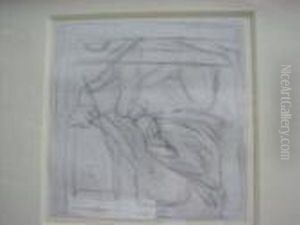 A Figure Group by Elizabeth Eleanor Siddal