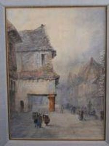 Dutch Town Scene by Herbert Sidney