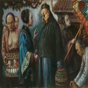 Chinesemarket Place by Arthur Johannes Siebner