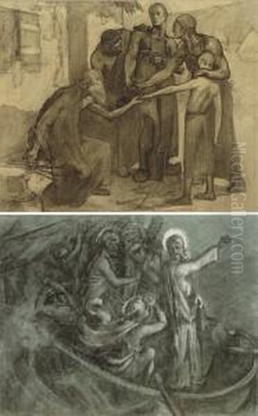 Lot De 43 Etudes De Scenes Mythologiques - view 1