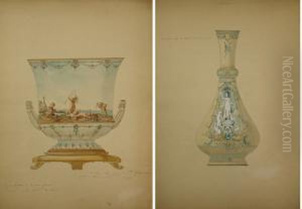 Lot De 17 Etudes Sur Papier - view 1