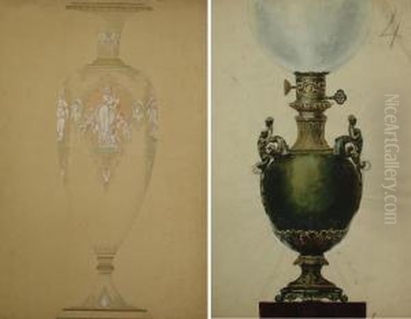 Lot De 10 Etudes De Ceramique De La Manufacture De Sevres - view 1