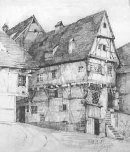 Altes Fachwerkhaus by Viktor Sieger