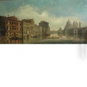 The Entrance To The Grand Canal, Venice by August Siegert