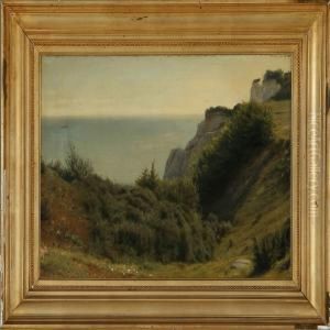 Summer Day At The Cliffs Of Stevns by Hermann Carl Siegumfeldt