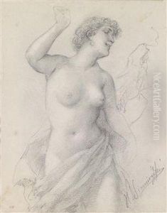 Die Begleiterin Von Aphrodite by Henrik Ippolipovich Semiradskii