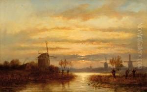 A Mill By The Water by Louis Sierich