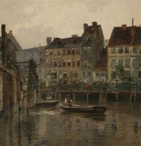 Boatman On A Canal