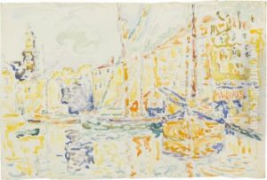 Quai Suffren Saint Tropez by Paul Signac
