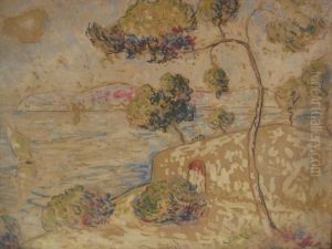 View Of Inlet From Coast by Paul Signac