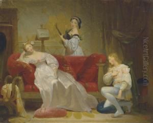 Scene Galante by Emile Signol