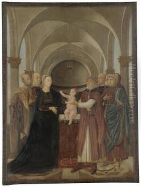 A Processional Banner: The Presentation In The Temple - view 1