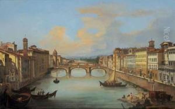 Veduta Dell'arno Da Ponte Vecchio, Firenze - view 1