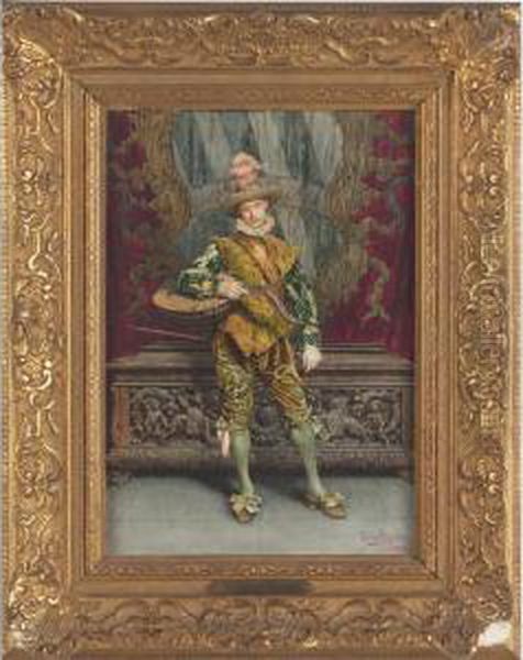 Man With Lute - view 1