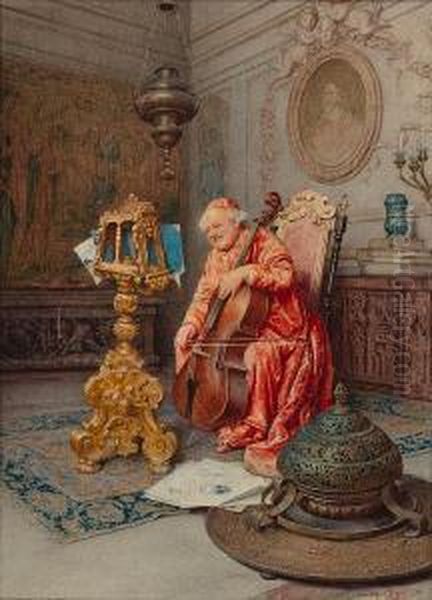 The Cello Player - view 1
