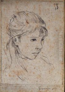 Profilo Di Donna by Telemaco Signorini