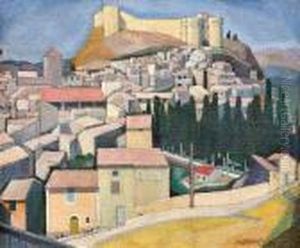 Old Town Andcastle Of Villeneuve-les-avignon In The Region Oflanguedoc-roussillon In France
