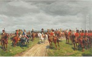 Napoleon At Wagram by Guido Sigriste