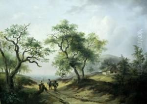 Paesaggio Con Figure by Ferdinand Hendrik Sijpkens