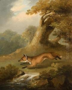 Fox In A Clearing by James Sillett