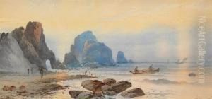 On The Beach by Francis Augustus Silva