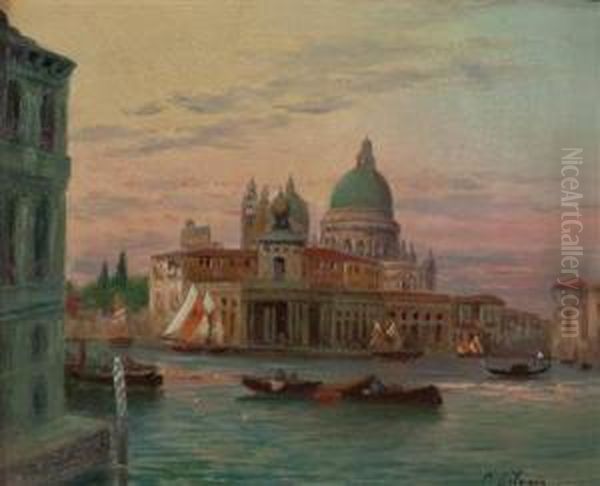 "der Zoll (la Dogana), Santa Maria Della Salute Sowie Canale Grande, Venedig" - view 1