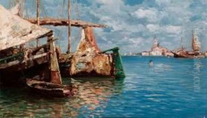 Trabacoli Davanti A San Giorgio by Ferdinando Silvani