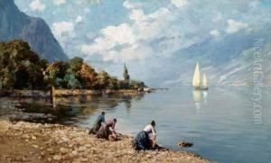 Lavandaie Sul Lago Di Garda