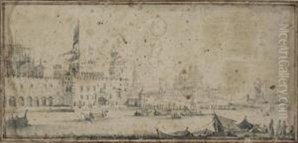 Vue Animee Du Palais De La Douane De Venise - view 1