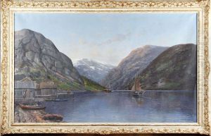 Fjordlandskap by Sigvard Simensen