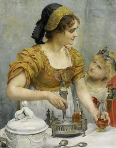 Preparing The Banquet by Franz Xaver Simm