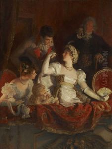 In Der Theaterloge by Franz Xaver Simm