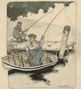 Zwei Angler. Zwei Angler.