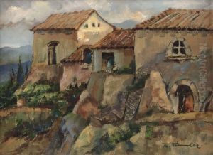 Timmler, Sudlandische Landschaft by Friedrich Karl Joseph Simmler