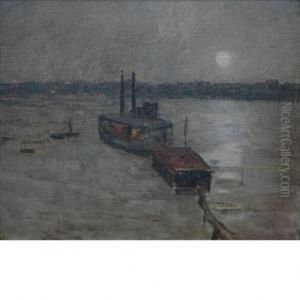 New York Ferry by Edward Emerson Simmons
