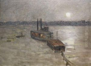 New York Ferry by Edward Emerson Simmons