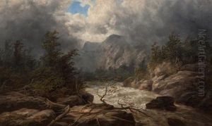 Hudson River Scene by W. St. Clair Simmons