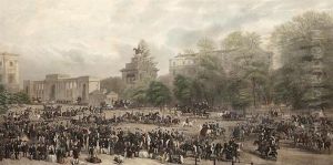 Hyde Park 1864 (rotten Row) by William Henry Simmons