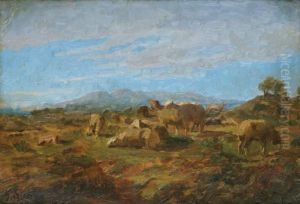 Troupeau Au Pturage by Francois Simon