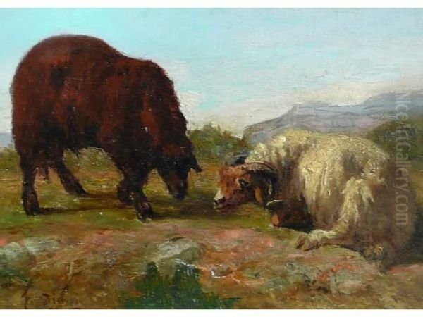 Le Combat De Mouflons - view 1
