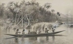 Jungle Landscape With Canoe
