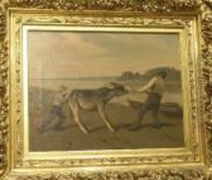 Stubborn Mule by Hermann Gustave Simon