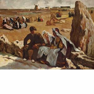 Le Menhir by Lucien Simon